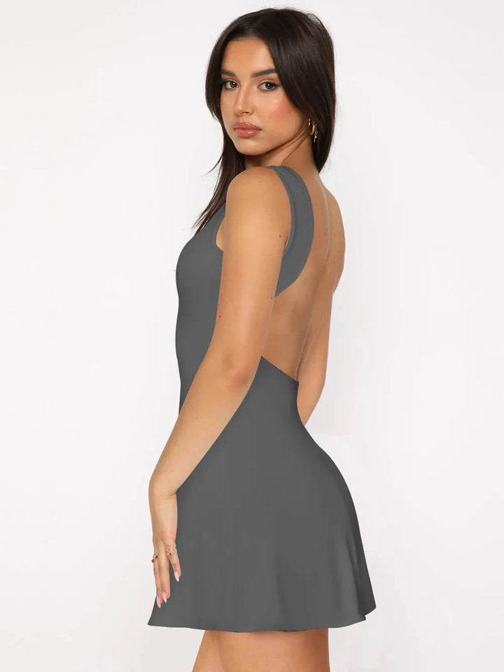 Backless Elegance Mini Dress - JOWLILI
