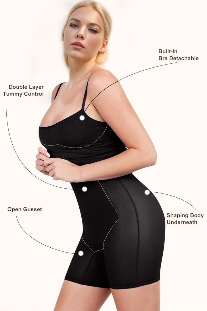 Basic Bae Full Size Built-In Shapewear Scoop Neck Sleeveless Dress - JOWLILI