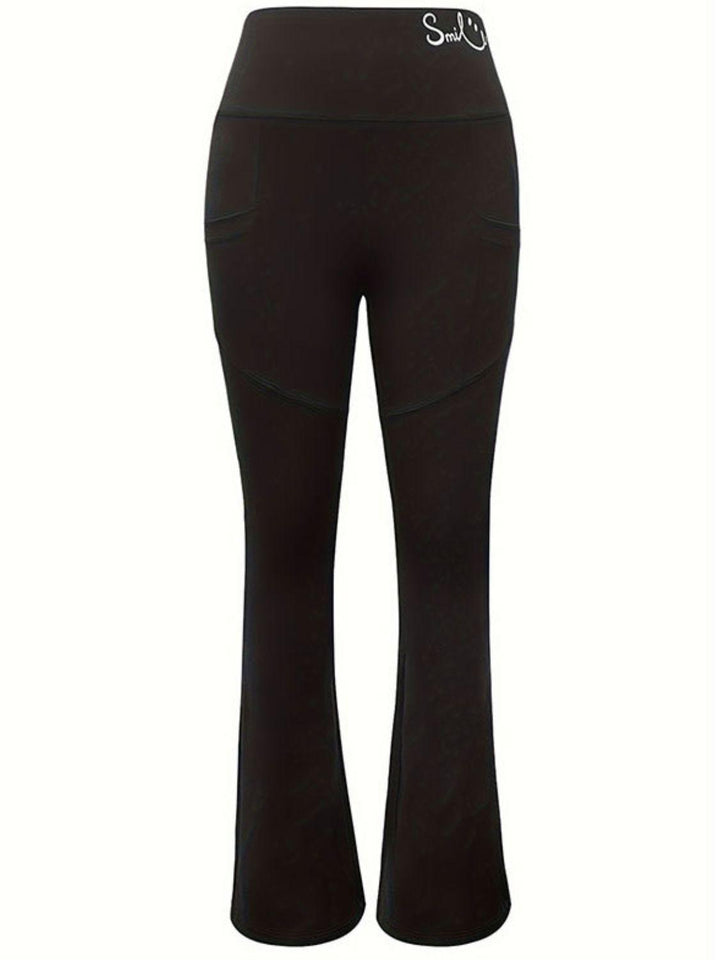 Bootcut High Rise Pants with Pockets - JOWLILI