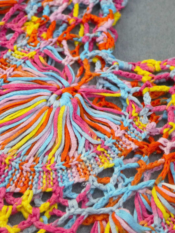 Crochet Fringe Beach Cover-Up - JOWLILI