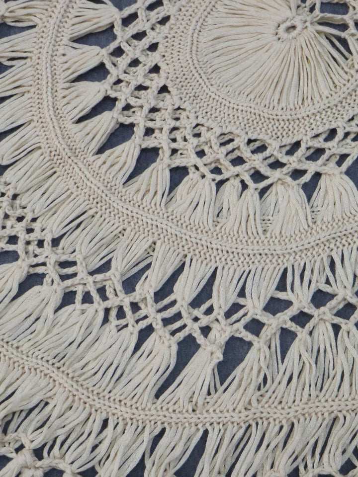 Crochet Fringe Beach Cover-Up - JOWLILI