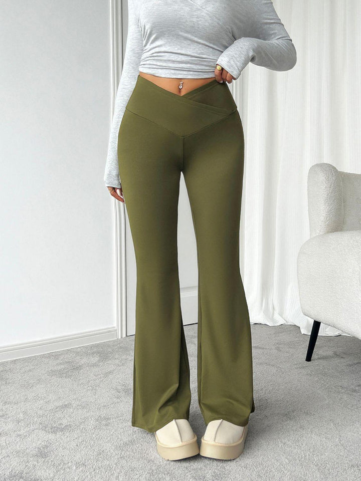 Devine Highly Stretchy Bootcut Pants - JOWLILI