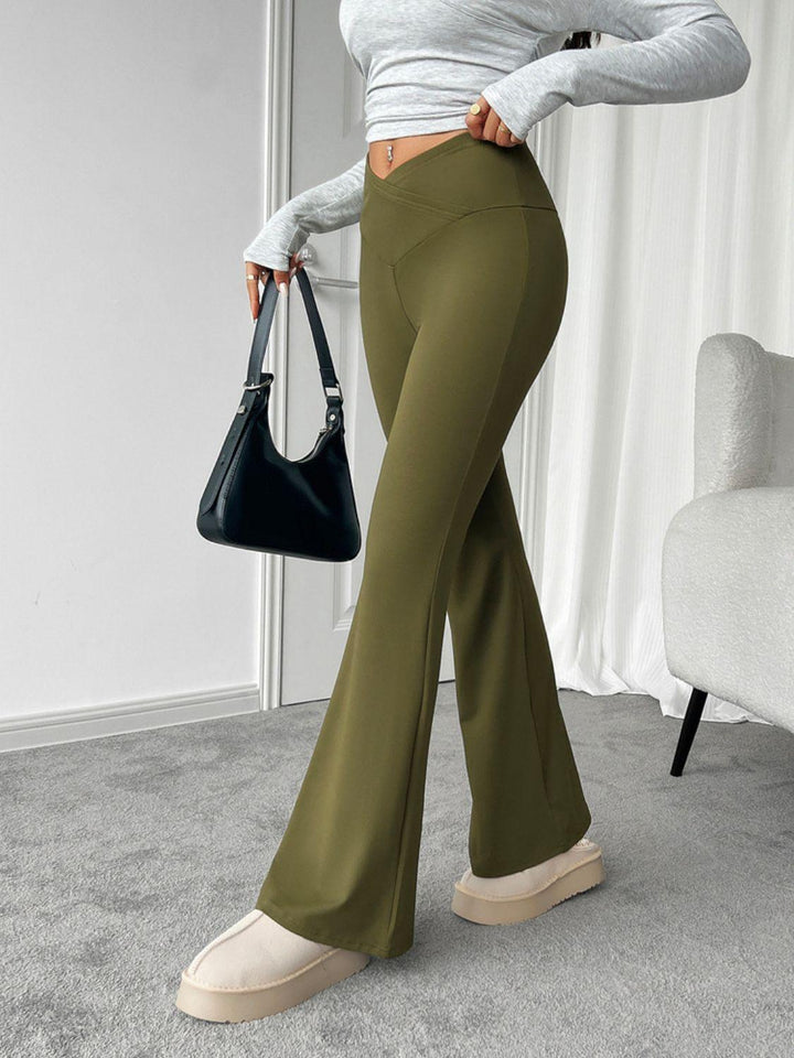 Devine Highly Stretchy Bootcut Pants - JOWLILI