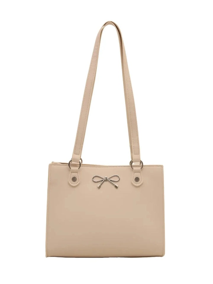 Elegant Bow PU Leather Shoulder Bag - JOWLILI