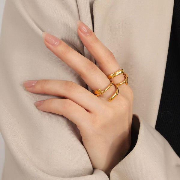 Gold-Plated Ring - JOWLILI -  - JOWLILI - Gold-Plated Ring - JOWLILI - - #tag1#