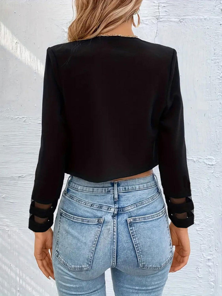 Open Front Long Sleeve Jacket - JOWLILI