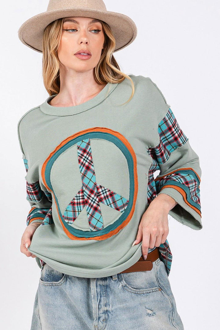 SAGE + FIG Peace Applique Patch Contrast Plaid Top - JOWLILI -  -  - SAGE + FIG Peace Applique Patch Contrast Plaid Top - JOWLILI -  -  - SAGE + FIG Peace Applique Patch Contrast Plaid Top - JOWLILI -  -  - SAGE + FIG Peace Applique Patch Contrast Plaid Top - JOWLILI -  -  -  - - #tag1# - - #tag1# - - #tag1# - - #tag1#