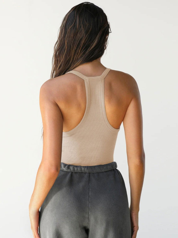 Scoop Neck Wide Strap Tank - JOWLILI