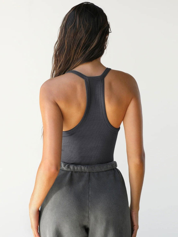 Scoop Neck Wide Strap Tank - JOWLILI